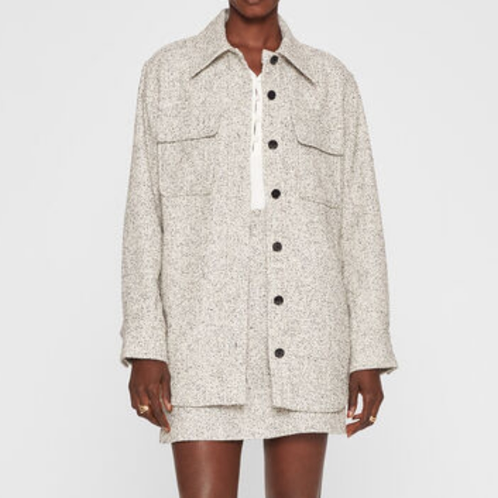 Club Monaco Tweed Shirt Jacket